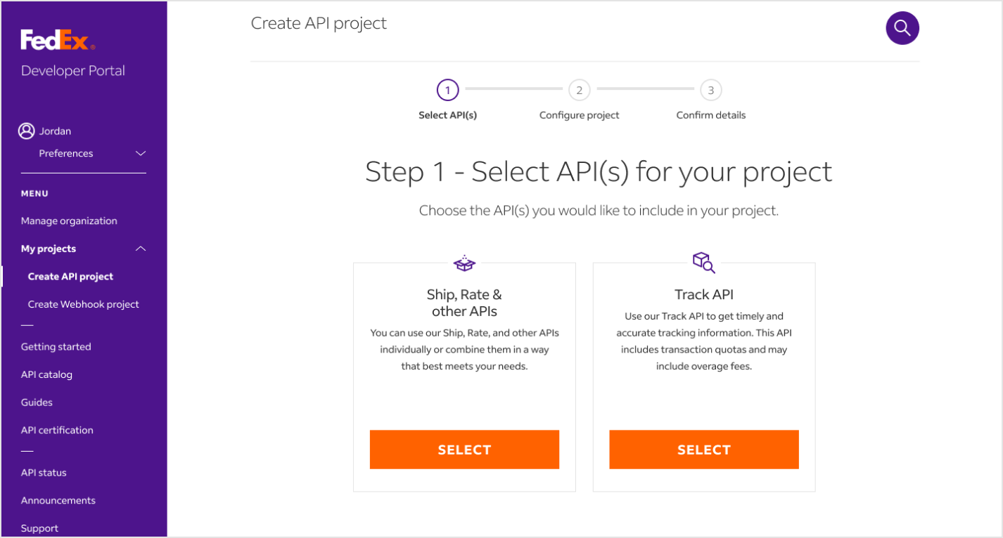 crea un proyecto de API