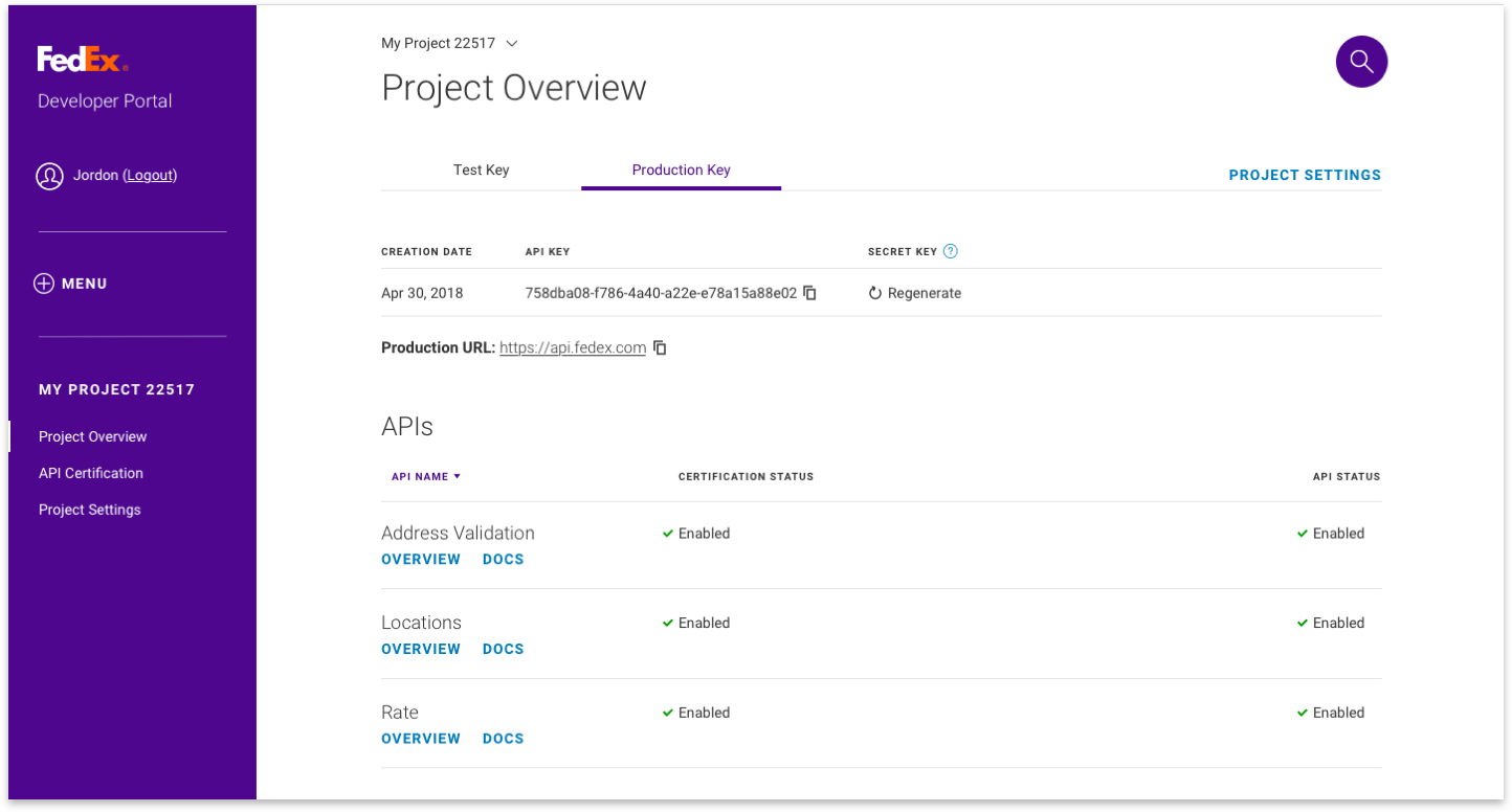 screenshot of Compatible version with Generate link displayed for Project Overview Production tab page